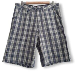 New - GOTCHA 100% Cotton Plaid Flat Front Shorts Men's Sz 34